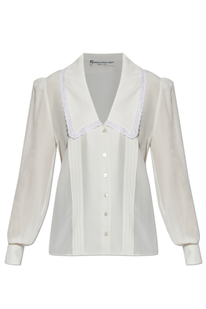 【新作】Top \"Elegant Back Flare\" (White) Emilia Mock Neck Backless Top - White | Fashion Nova